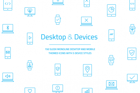 Mobile Desktop Laptop Icons