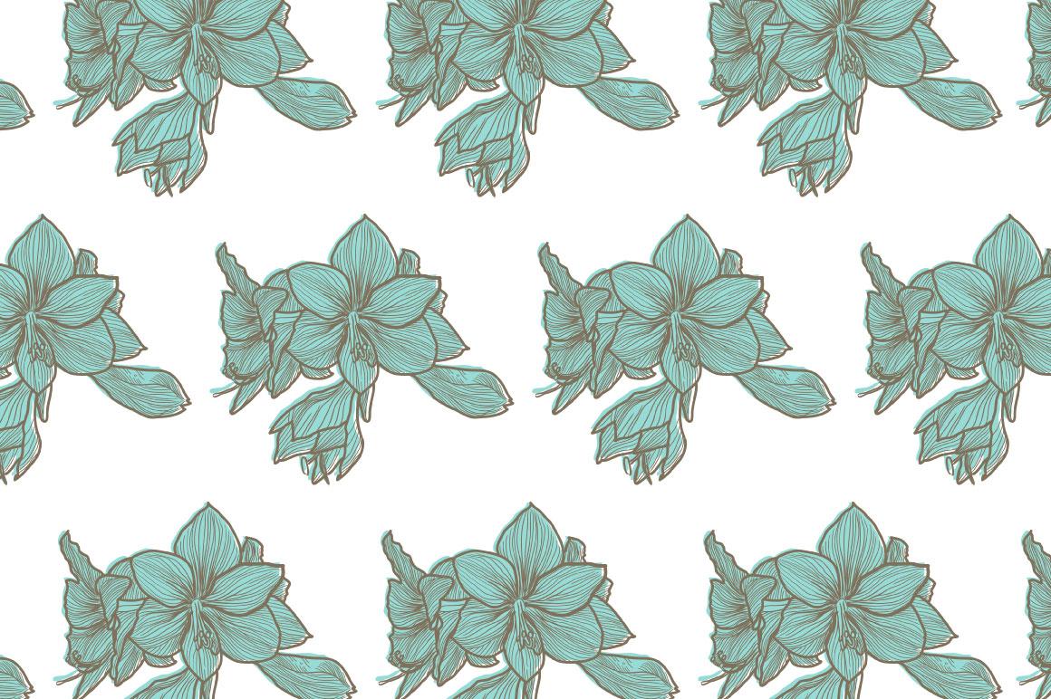 Repeating floral pattern