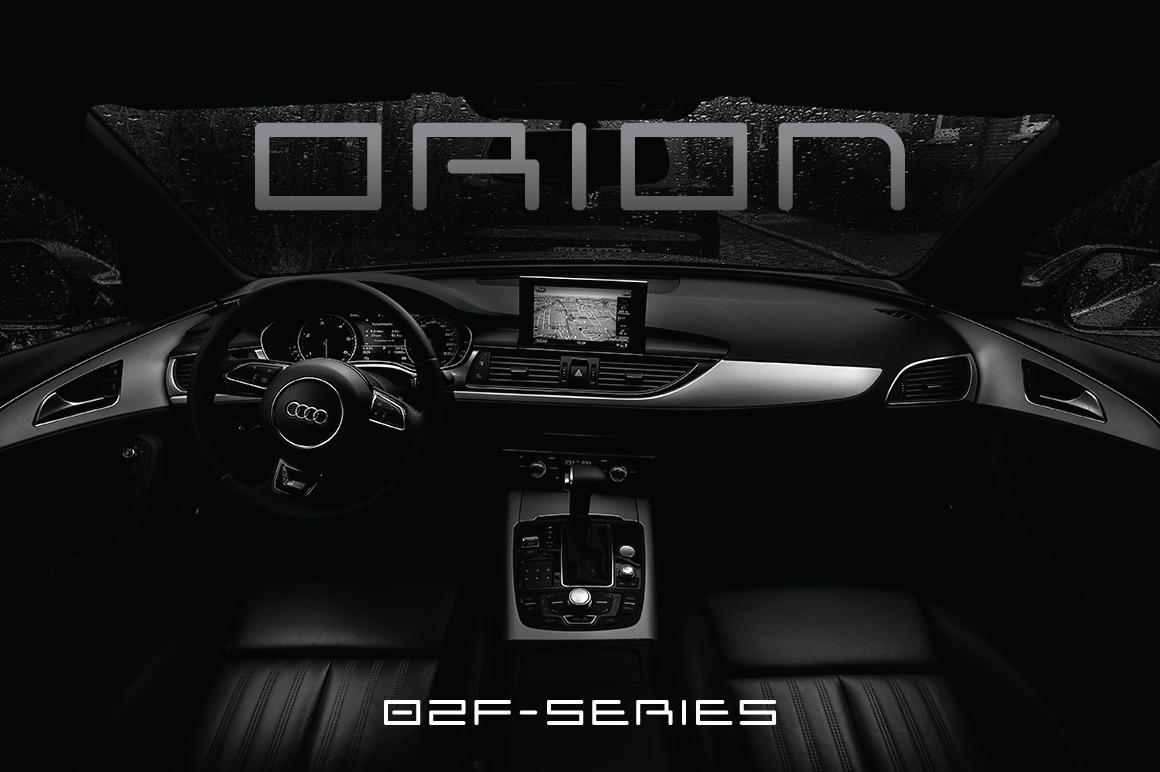Dark luxury car dashboard interior using Solia Sans display font