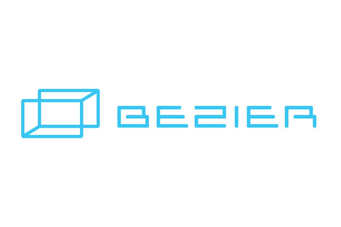 Bezier logo using Solia Sans display font