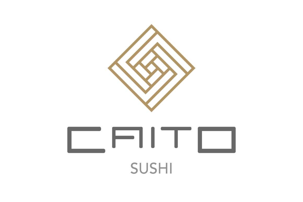 Sushi restaurant logo using Solia Sans display font