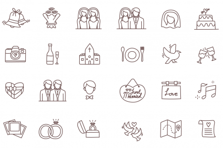 Temploola wedding icons