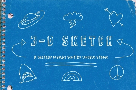 3-D Display Font