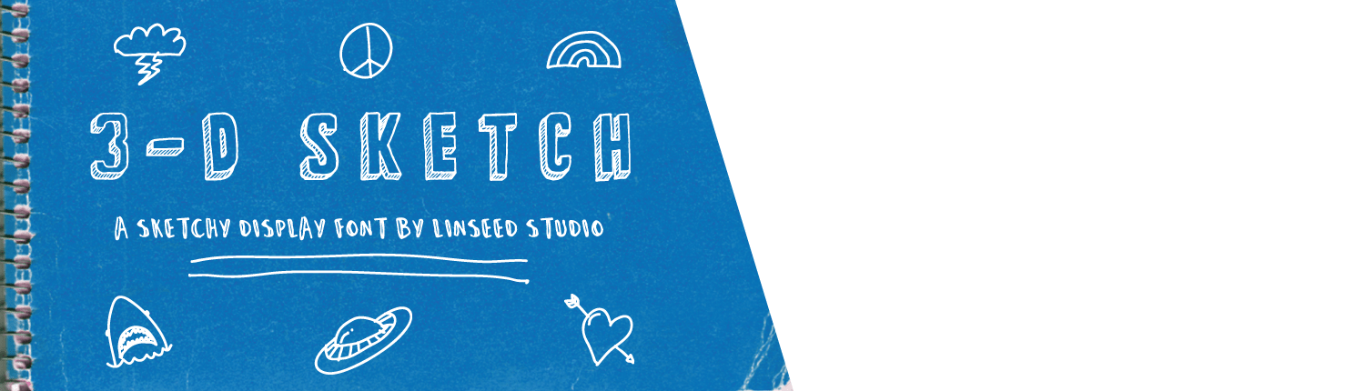 3-D Sketch Font Slider