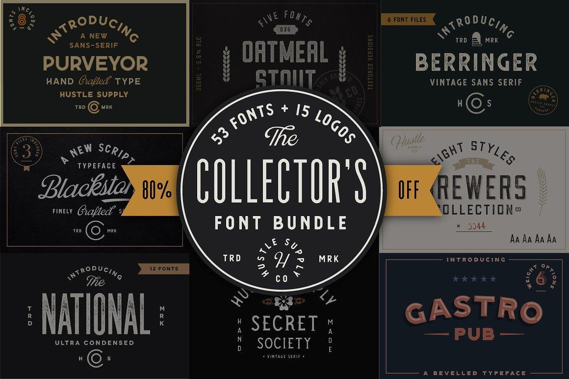 Jeremy Vessey Collector's Font Bundle