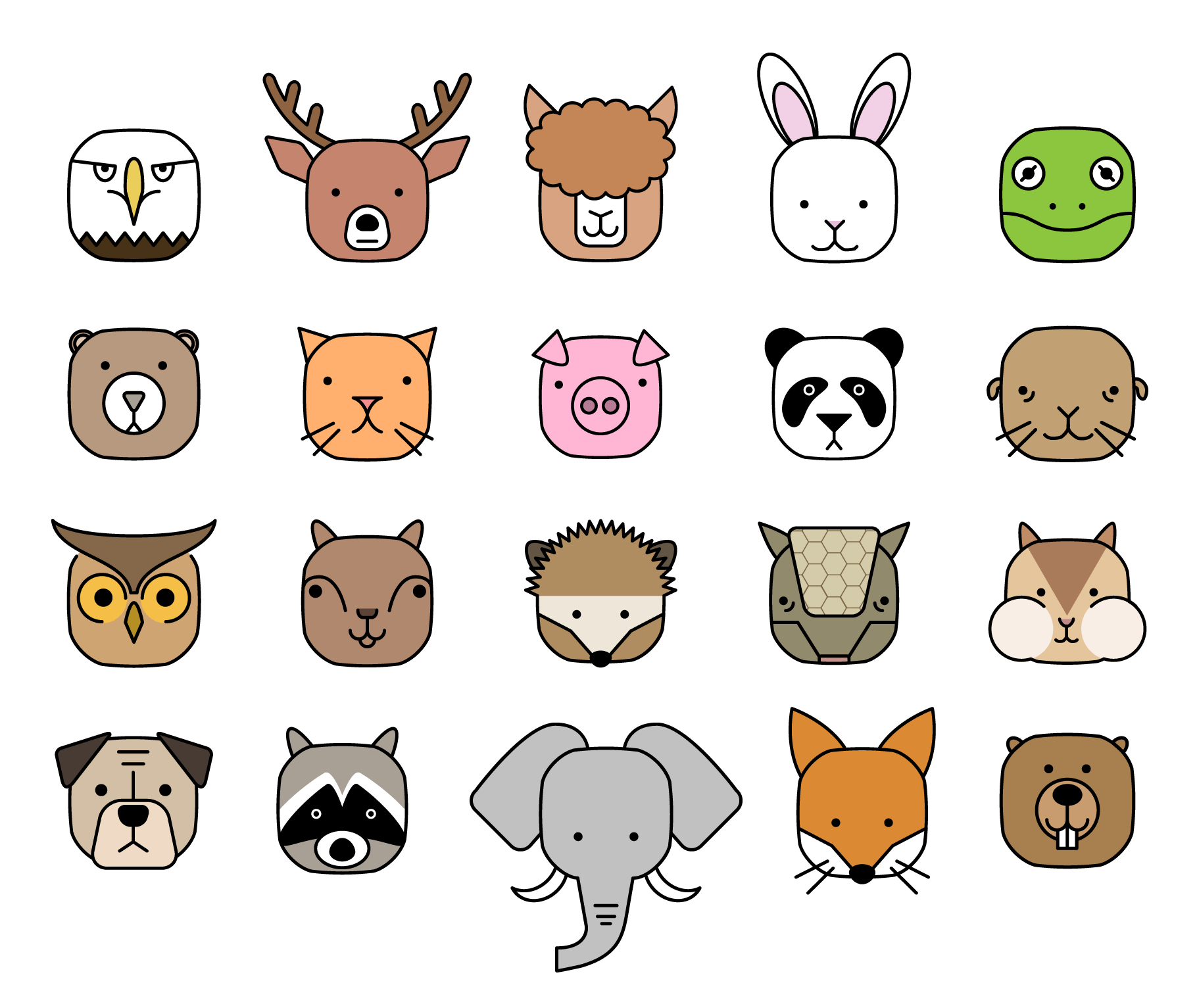 Cube Critters Animal Icons 2