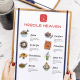 South Korea restaurant menu