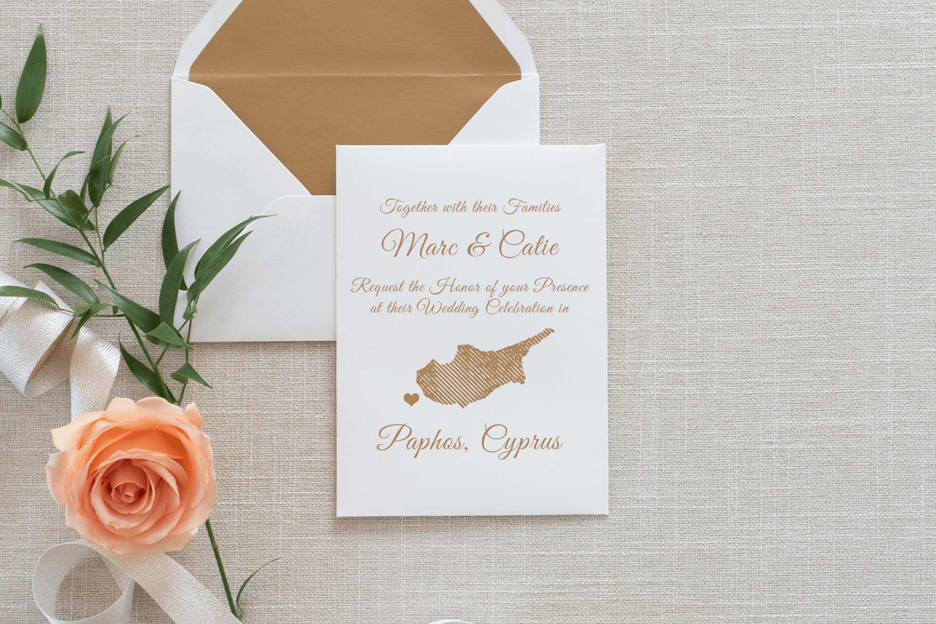 Destination wedding stationary
