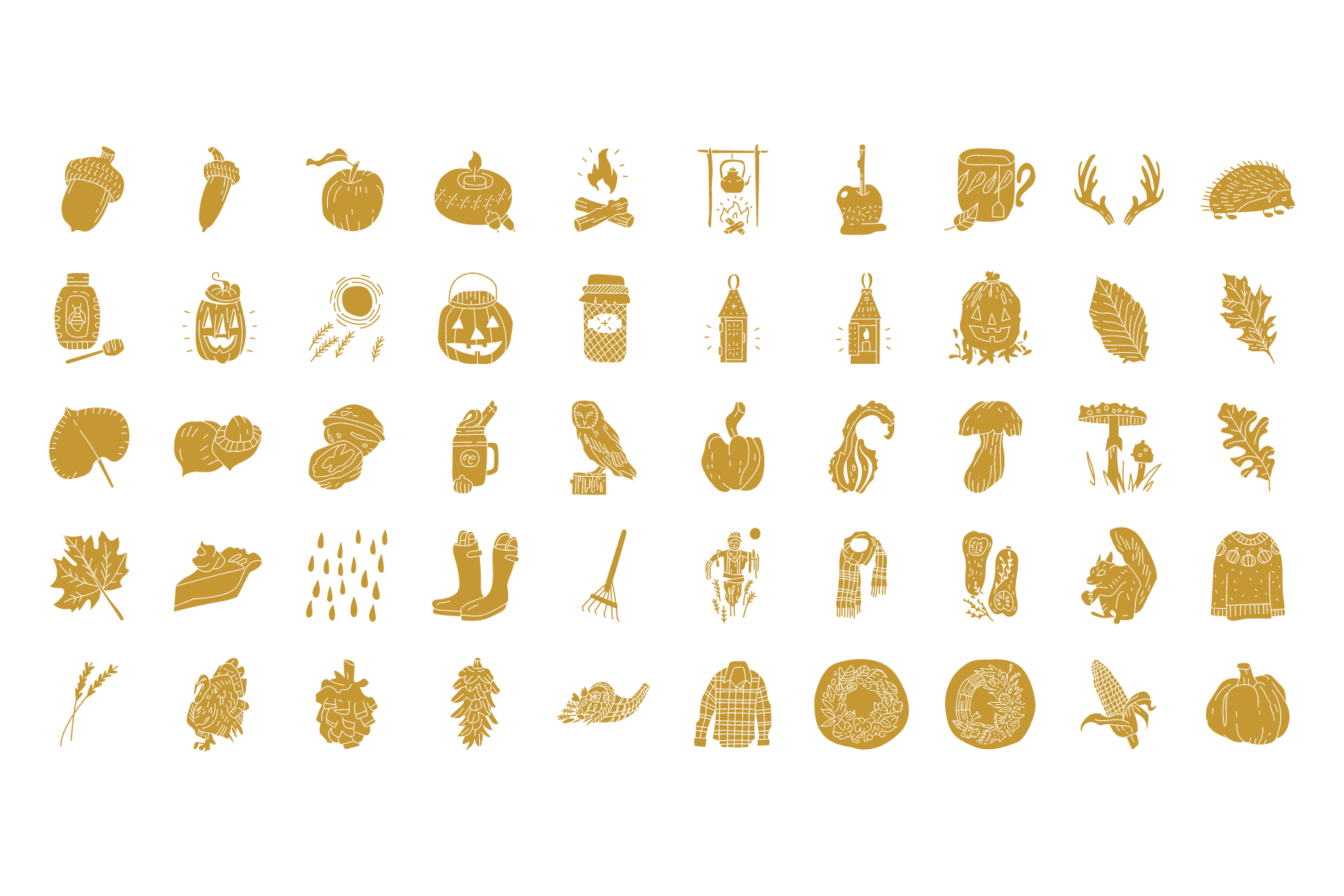 Autumn Harvest Illustration Set - Image 8