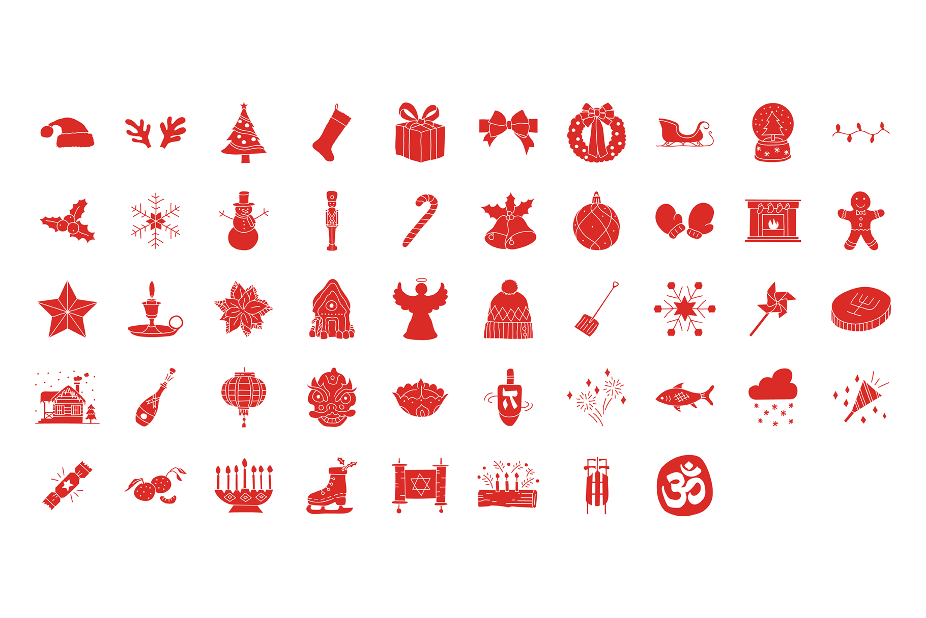 Season's Greetings Illustration Set - Image 7