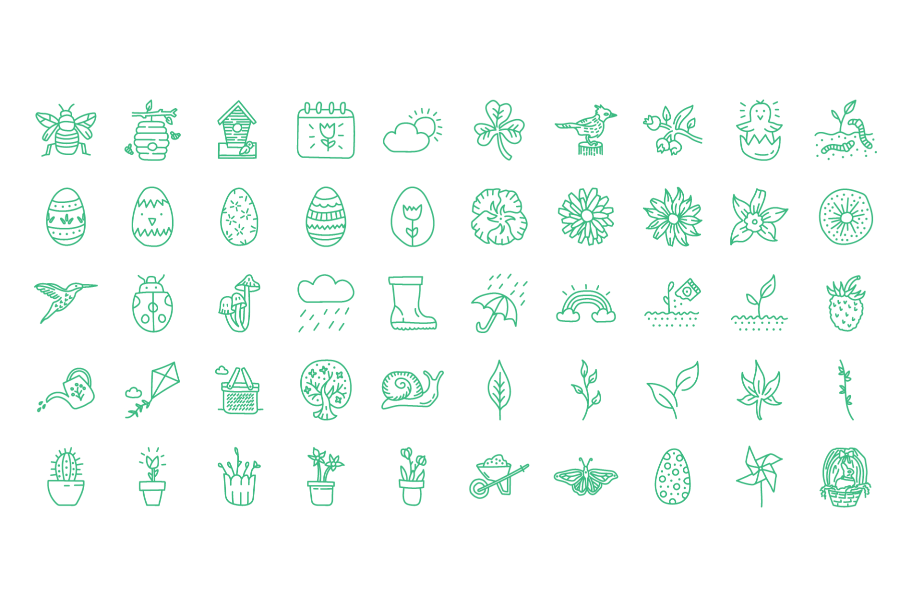 Spring Is Here Illustration Set - Image 4